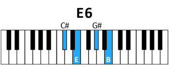 draw 7 - E6 Chord